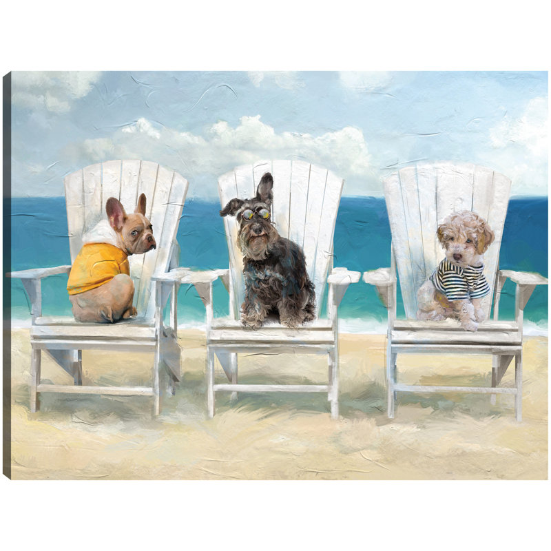 «Beach Babes» par Studio Arts, reproduction d'art sur toile, H 27 po x l 36 po