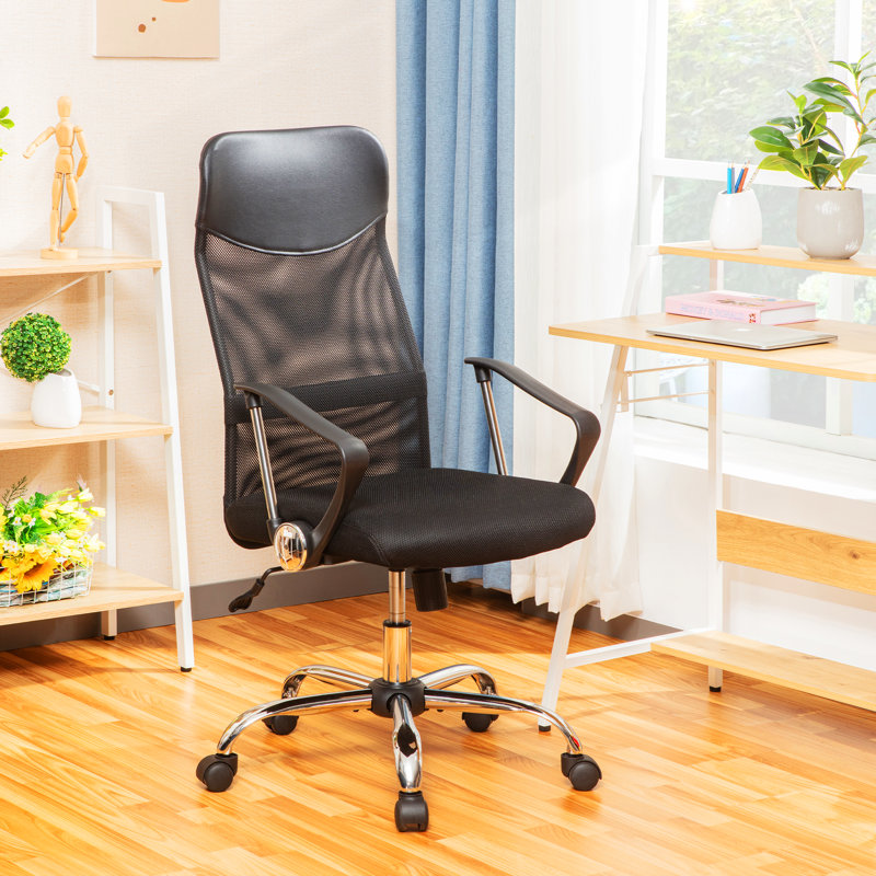 Chaise de bureau ajustable et pivotante en filet