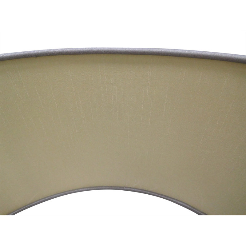 15cm H Faux Silk Bowl Pendant Shade, Taupe