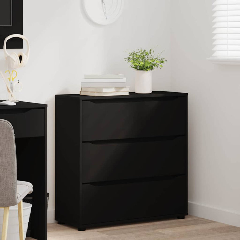 80cm W Chest of Drawers, Black