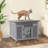 Bleskoski 23.6'' Small Outdoor Cat House for Feral Cat, Wood Shelter for Small Animals, Gray