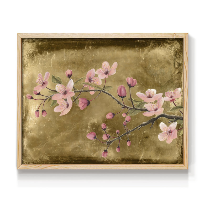 «Branch Blossoms I», reproduction encadrée, H 8 po x l 10 po, Naturel