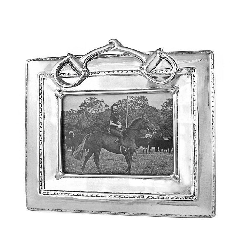 Western Equestrian Metal Picture Frame