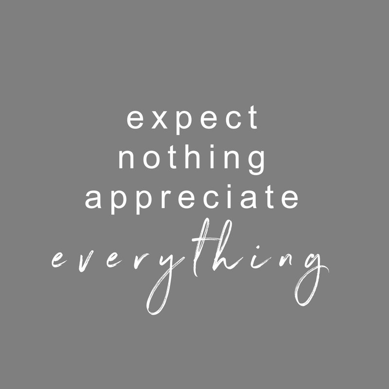 Expect Nothing 2 - Wrapped Canvas Print, 30cm H x 30cm W x 3.8cm D