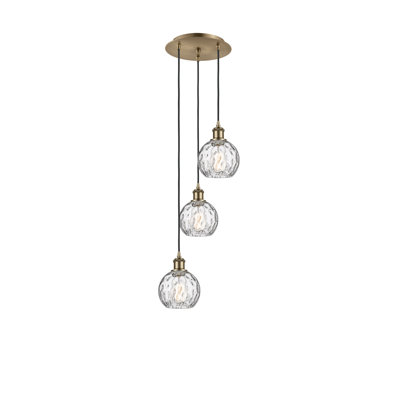 Luminaire suspendu en grappe à 3 lumières Cindi