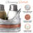 Autumn Alley Gavanized Salt & Pepper Shaker Set with Caddy Holder 