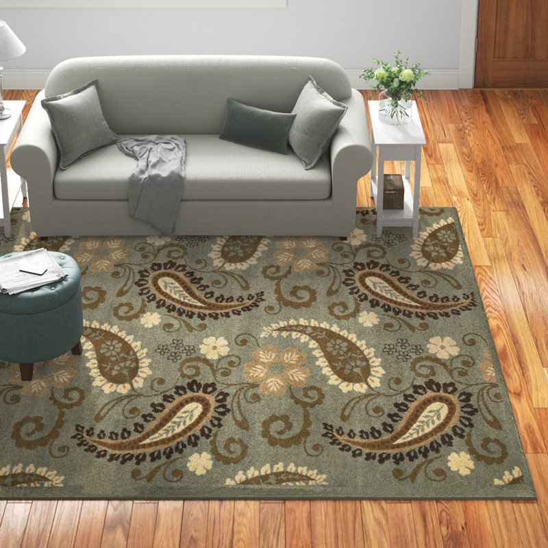 Tapis d'intérieur tissé à la machine Aristizabal, Rectangle 5 pi x 8 pi