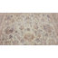 Tapis beige / rose en laine noué à la main de conception unique des années 1960 de 7 pi x 11 pi 4 po