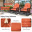 Chaise berçante d'extérieur avec coussins Amvi