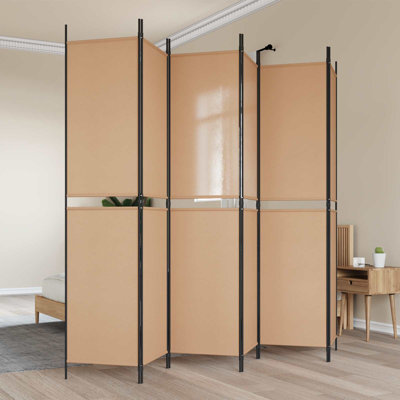 300 cm W x 220 cm H 6 - Panel Steel Folding Room Divider