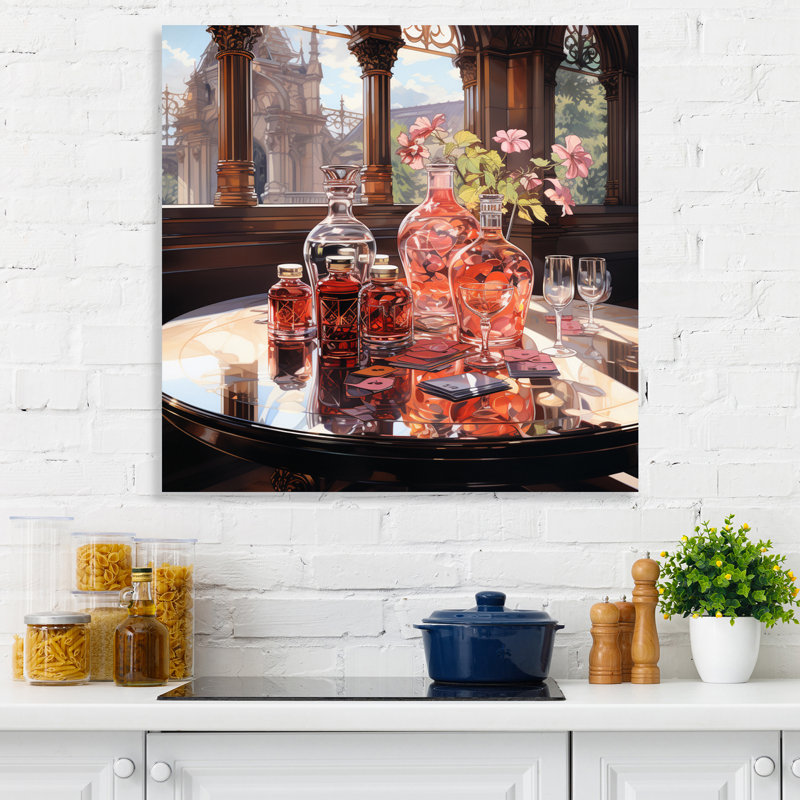 «Creative Beverage Assortement I», reproduction sur toile, Toile tendue, H 16 po x l 16 po x P 1 po