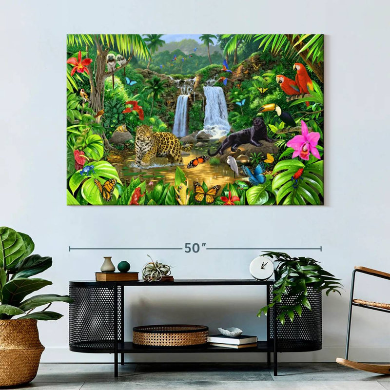 Brampt Rainforest Harmony I, 34" H x 51" W
