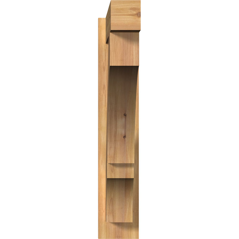 Bloc balboa rustique en bois rustique, P 30 po x H 30 po, Cèdre rouge de l'Ouest l 5 1/2 po (lisse)
