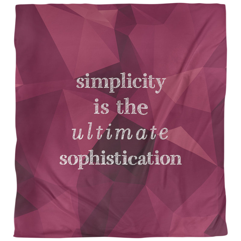 Housse de couette simple et sophistiquée quote, Housse de couette pour grand lit, Spinelle