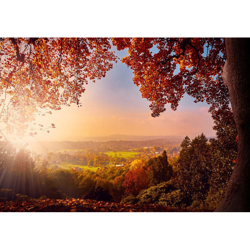 Murale paysage pelez et collez - Délice d'automne, L 27 po x l 38 po