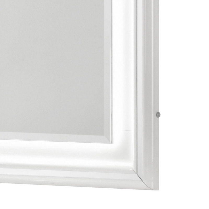 Miroir blanc commode Ivana
