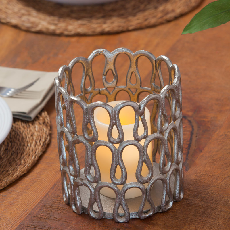 6'' H Metal Tabletop Votive Holder