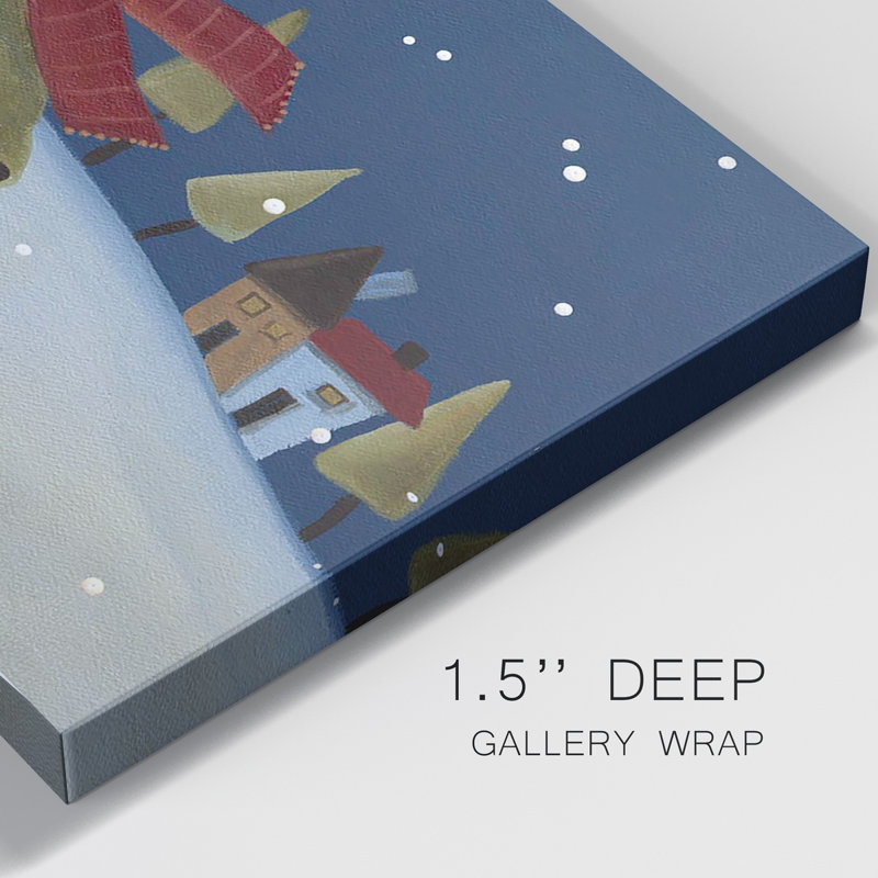 Toile tendue avec châssis Premium Snow Hugs - prête à être accrochée, H 16 po x l 8 po x P 1 po