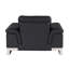 Chaise en cuir italien à grain supérieur-988885137