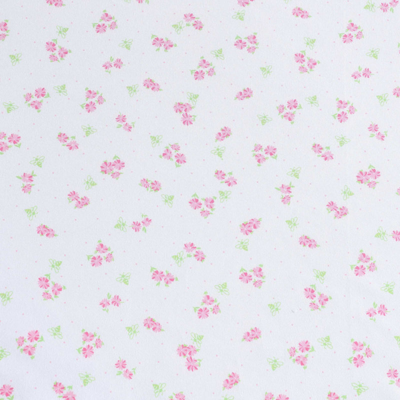 Laura Ashley Kids Cozy Printed Sheet Sets, Busy Bee Pink, Twin Sheet Set with 1 Pillowcase