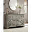 Commode rustique rustique, commode antique blanche avec tiroirs