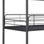 Lit superposé triple Furniture, simple / simple / simple, noir