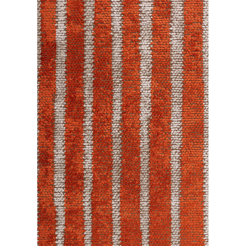 Rolena Striped Hand Loom Indoor / Outdoor Area Rug, Rectangle 7'10.5" x 9'10.1"