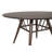 Everton Round 53-inch Wood Dining Table Dark Walnut