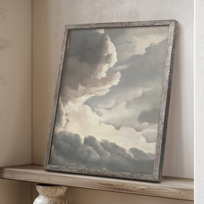 «Vintage Landscape», reproduction encadrée CXCV - bois massif, H 15 po x l 12 po