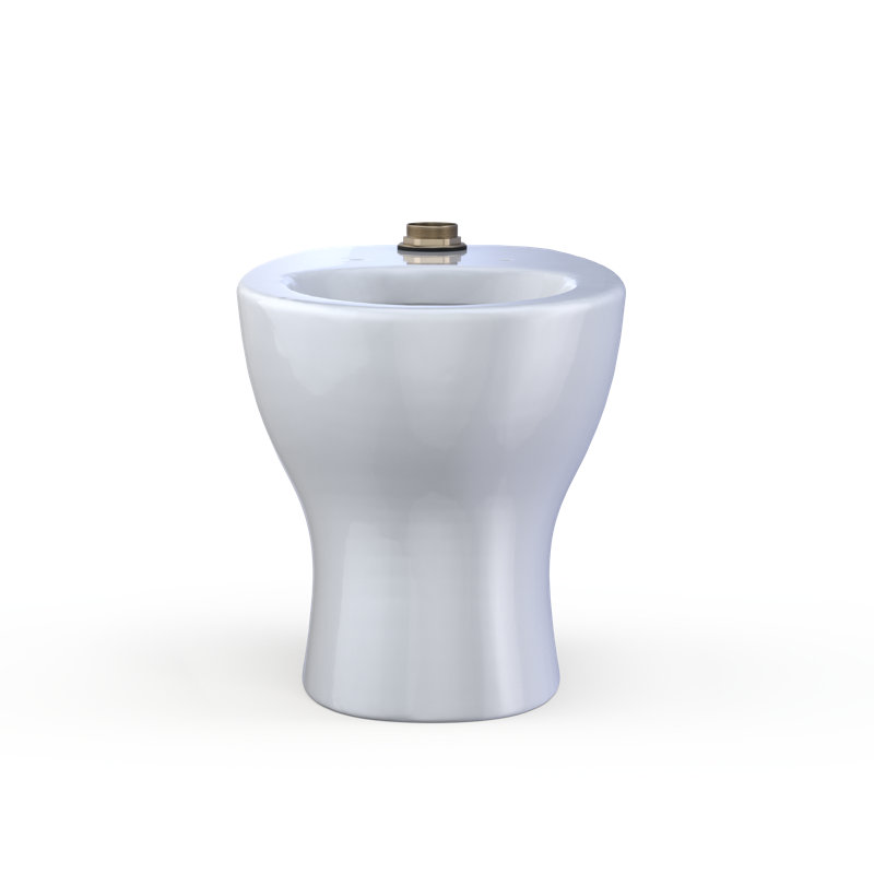 Tornado Flush Commercial Flushometer Floor-Mounted Universal Height Toilet, Elongated, Cotton White