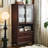 Nut-brown Solid Wood+Glass Display Cases