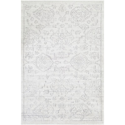 Tapis oriental ivoire / gris noué à la main Glynn