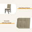 Chaise de salle à manger, hauteur 37 po, ensemble de 2, rembourrée, salle à manger, cuisine