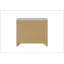 Table de chevet Jehoram Beige avec 3 tiroirs spacieux, aucun assemblage requis, mobilier de chambre durable et élégant