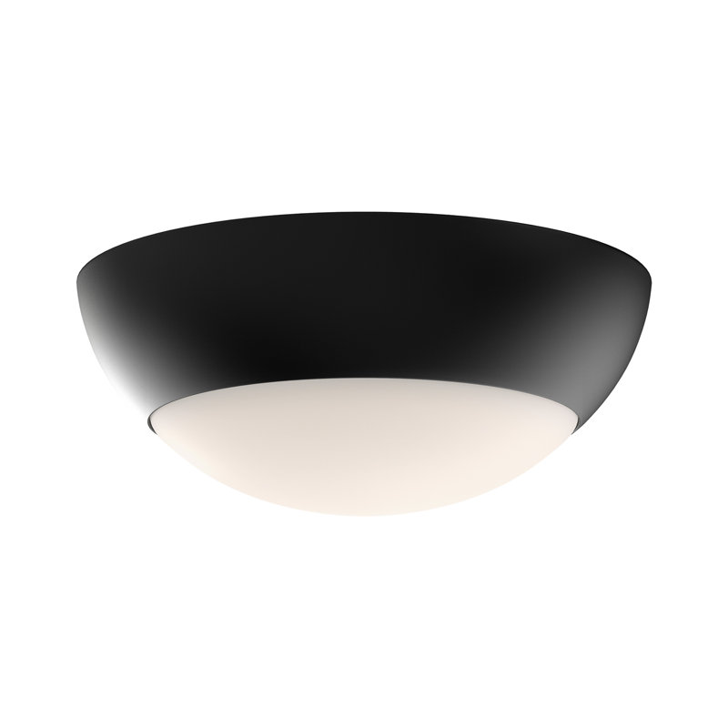 Alessia Flush Mount, Matte Black