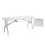 Techni Home 6 FT Granite White Folding Table With Easy-Carry Handle