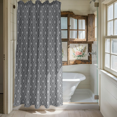 Stylish Lattice - Premium Shower Curtain_0052