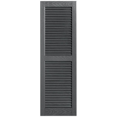 Straight Top Open Louver Shutters Pair