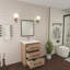 Meuble-lavabo simple 23,6 po avec plateau en acrylique Victoria-98195147