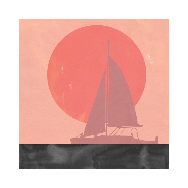 Deep Sea Sunset II by Jacob Green - Wrapped Canvas Painting, 30.48 cm H x 30.48 cm W
