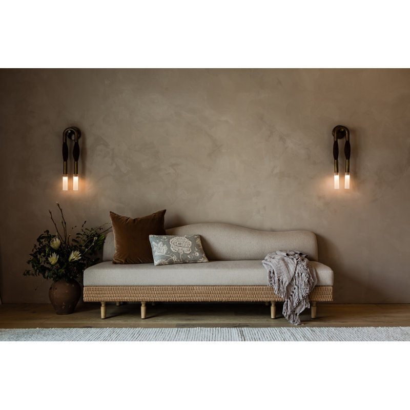 Iris Woven Linen Bench