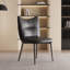 Dining Chairs Set Of 2 Leather Upholstery Metal Frame-981586612