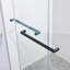 Porte de douche coulissante double sans cadre l 56 à 60 po x H 75 po