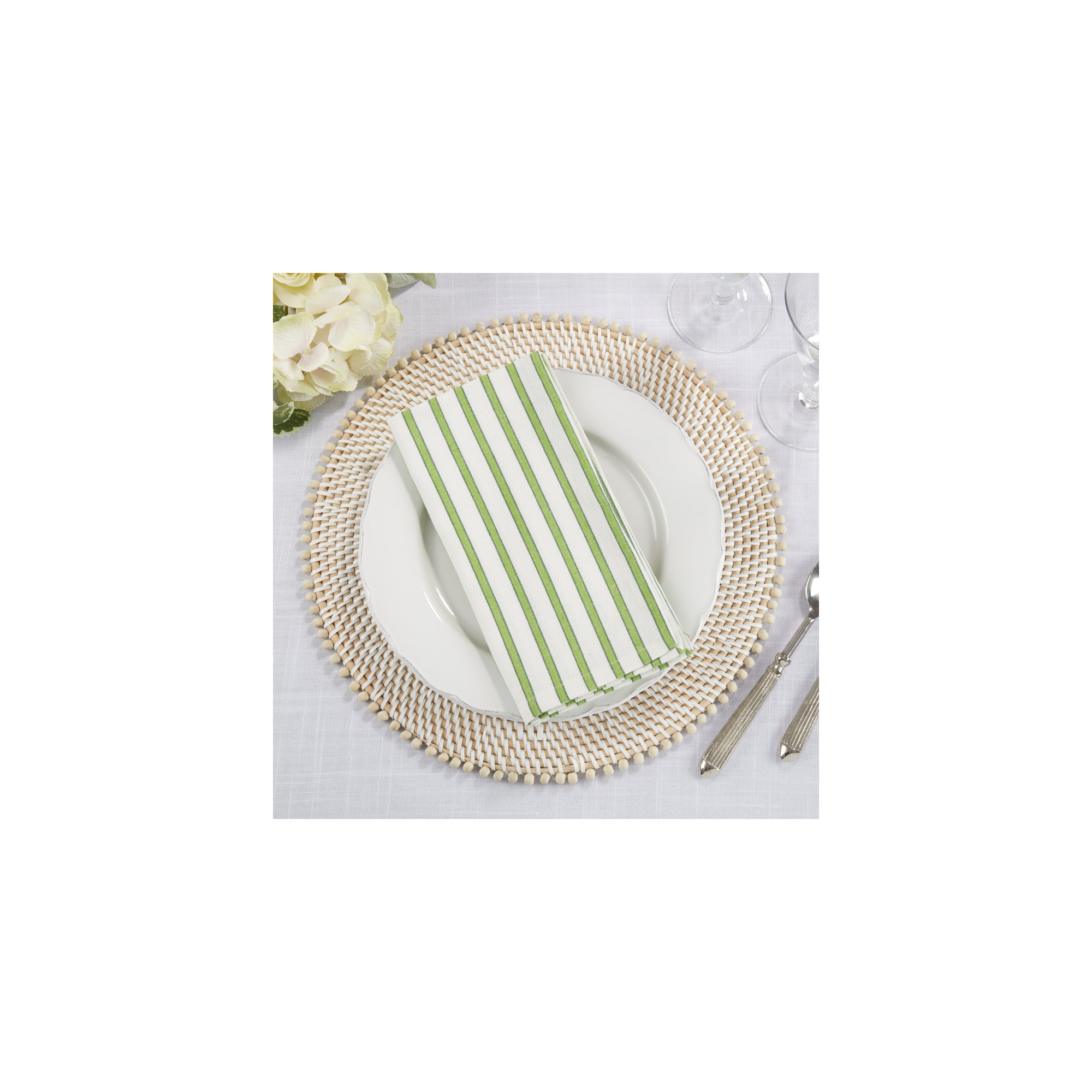 Enora 20" Table Cotton Napkin, Lime