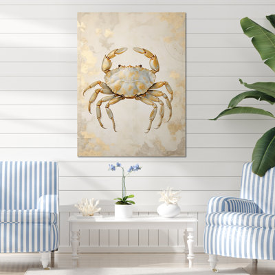 Minimalisme crabe, peinture II sur toile