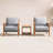 Charter Chauncie Teak Outdoor Seating Group with Cushions-106033335