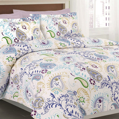 Flannel Paisley Duvet Cover