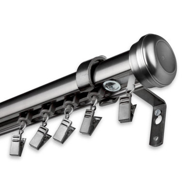 Dadur Steel Adjustable Single Curtain Rod