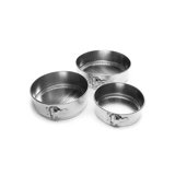 Fox Run Brands 3 Piece Steel Non-Stick Round Springform Pan Set