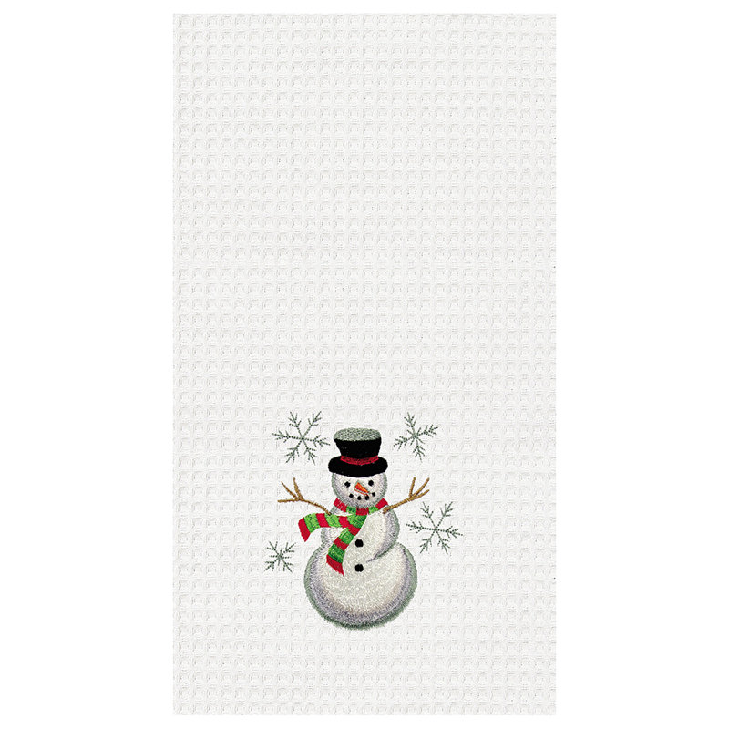 Serviette de cuisine Snowman Waffle Weave
